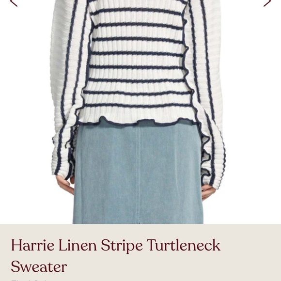 Sies  Marjan  Harrie Linen stripe sweater Designer - Picture 2 of 11